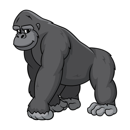 Wild gorilla. PNG - JPG and vector EPS (infinitely scalable).