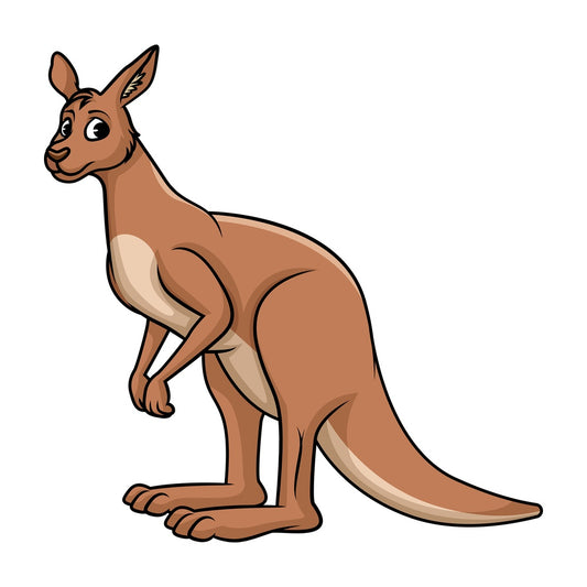 Wild kangaroo. PNG - JPG and vector EPS (infinitely scalable).