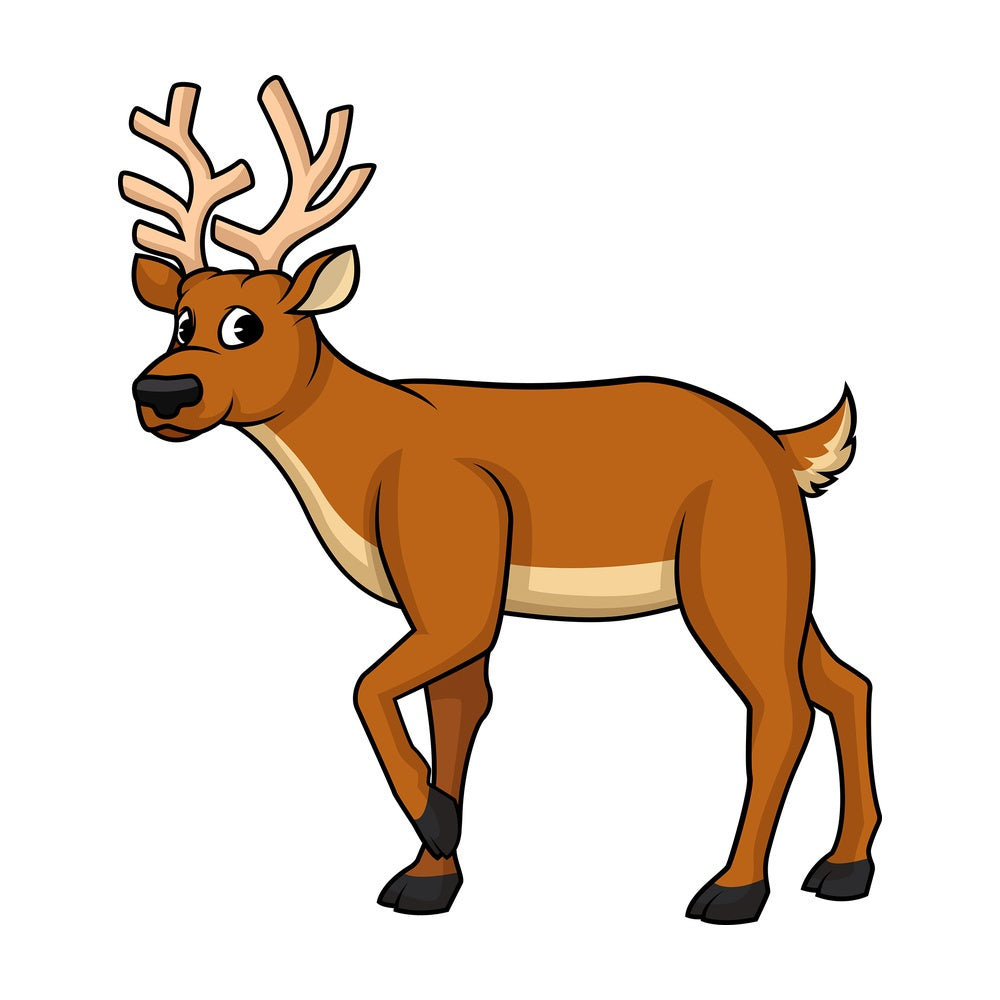 Wild reindeer. PNG - JPG and vector EPS (infinitely scalable).