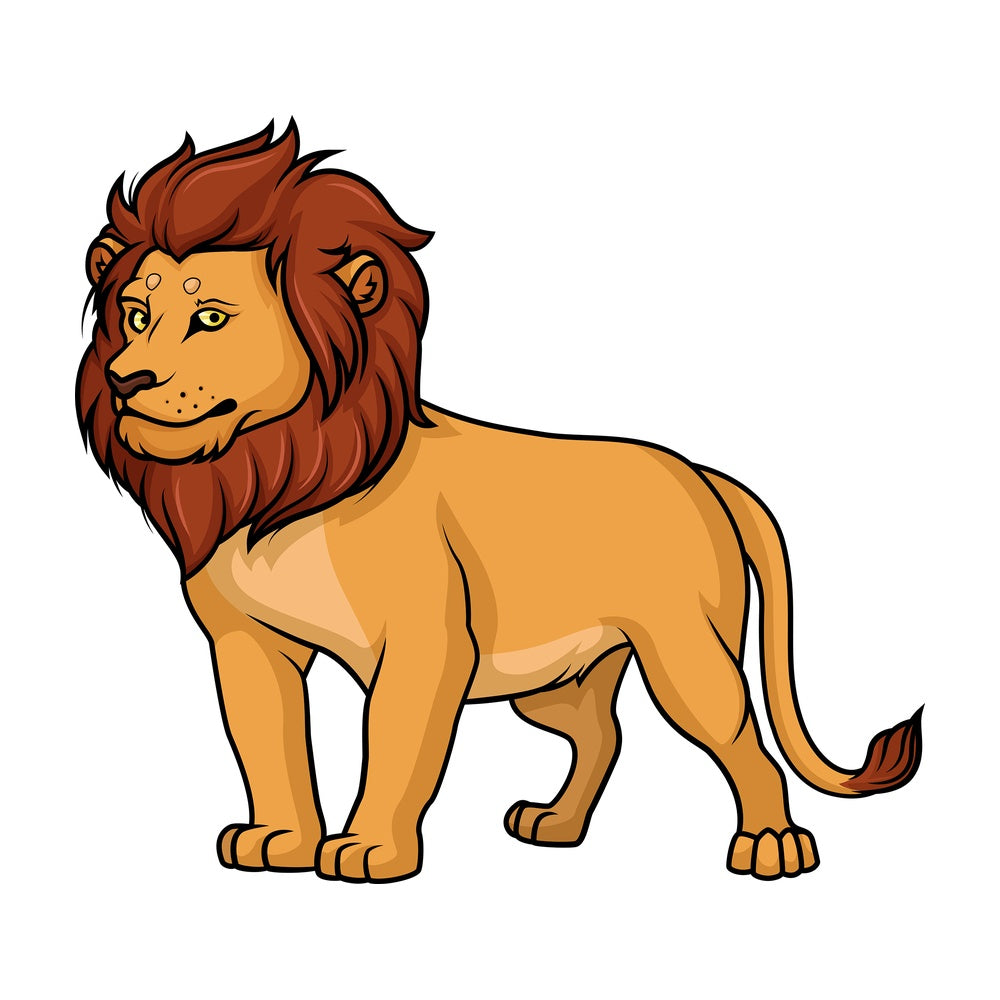 Noble lion. PNG - JPG and vector EPS (infinitely scalable).