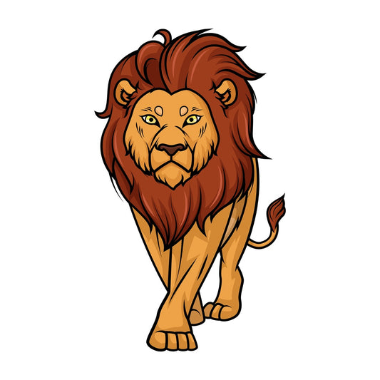 Lion walking. PNG - JPG and vector EPS (infinitely scalable).