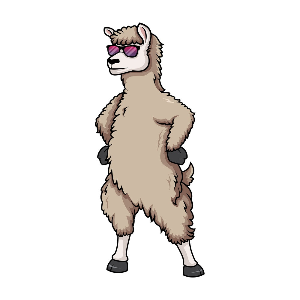 No drama llama. PNG - JPG and vector EPS (infinitely scalable).