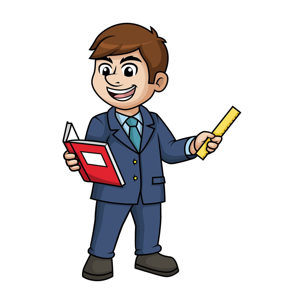Man teaching. PNG - JPG and vector EPS (infinitely scalable).
