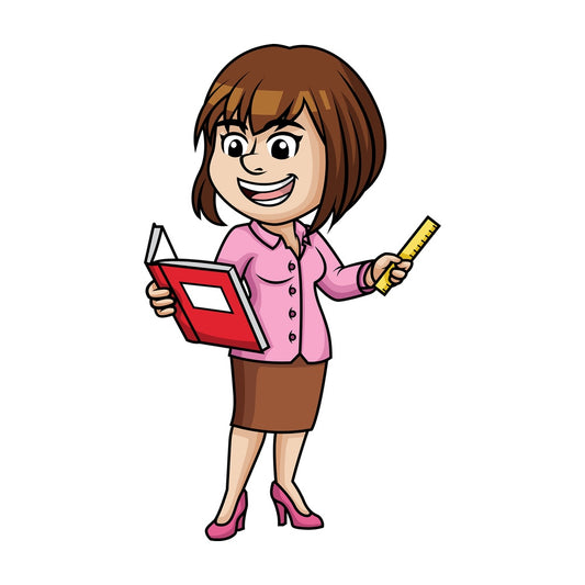 Woman teaching. PNG - JPG and vector EPS (infinitely scalable).