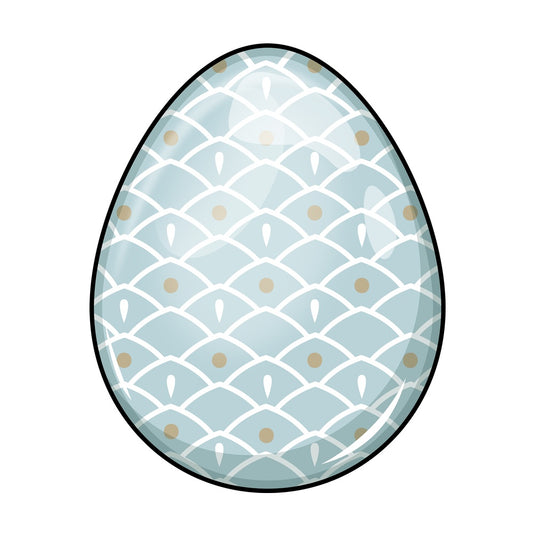Dyed easter egg. PNG - JPG and vector EPS (infinitely scalable). Image isolated on transparent background.