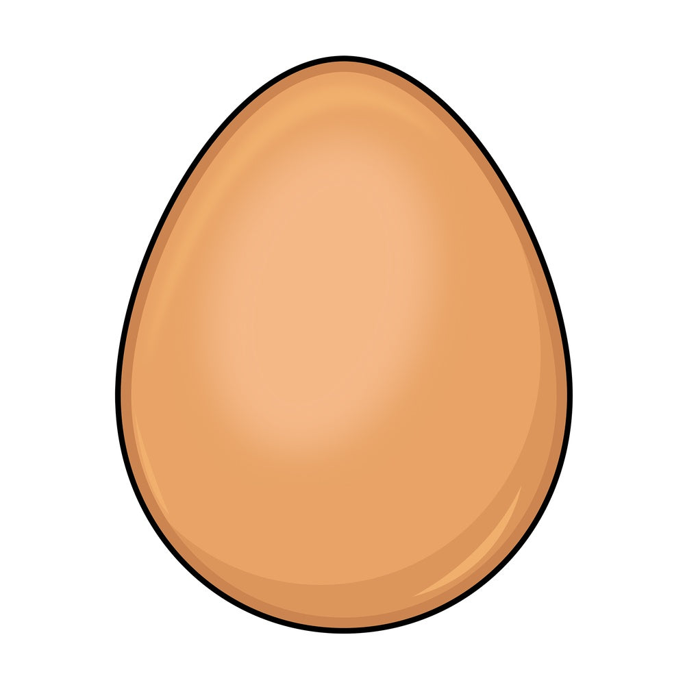 Simple egg. PNG - JPG and vector EPS (infinitely scalable). Image isolated on transparent background.