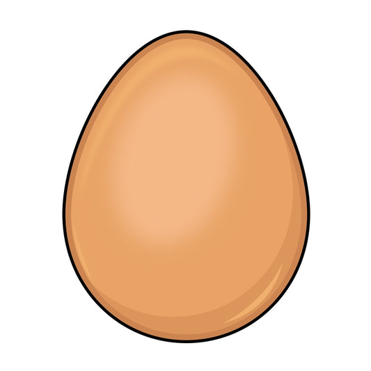 Simple egg. PNG - JPG and vector EPS (infinitely scalable). Image isolated on transparent background.