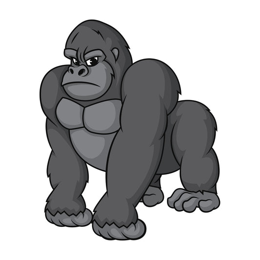 Angry gorilla. PNG - JPG and vector EPS (infinitely scalable).
