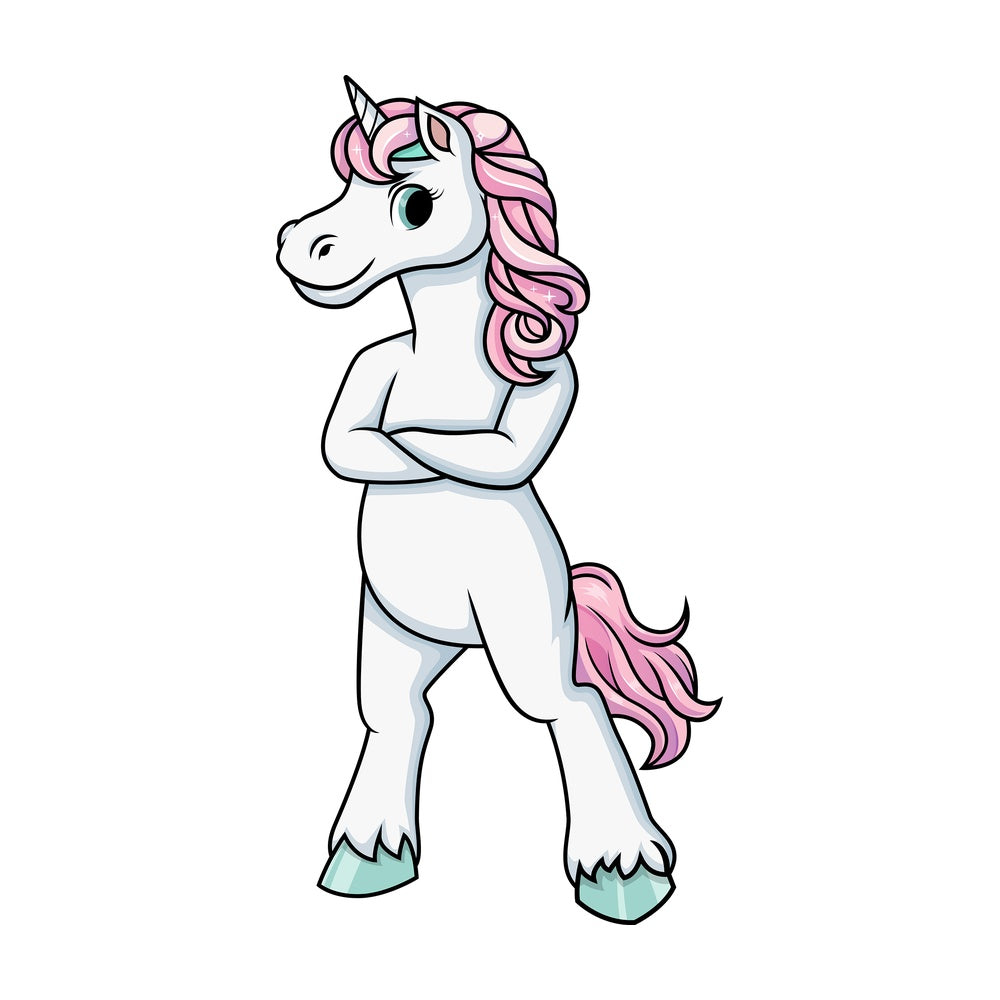 Fit female unicorn. PNG - JPG and vector EPS (infinitely scalable).