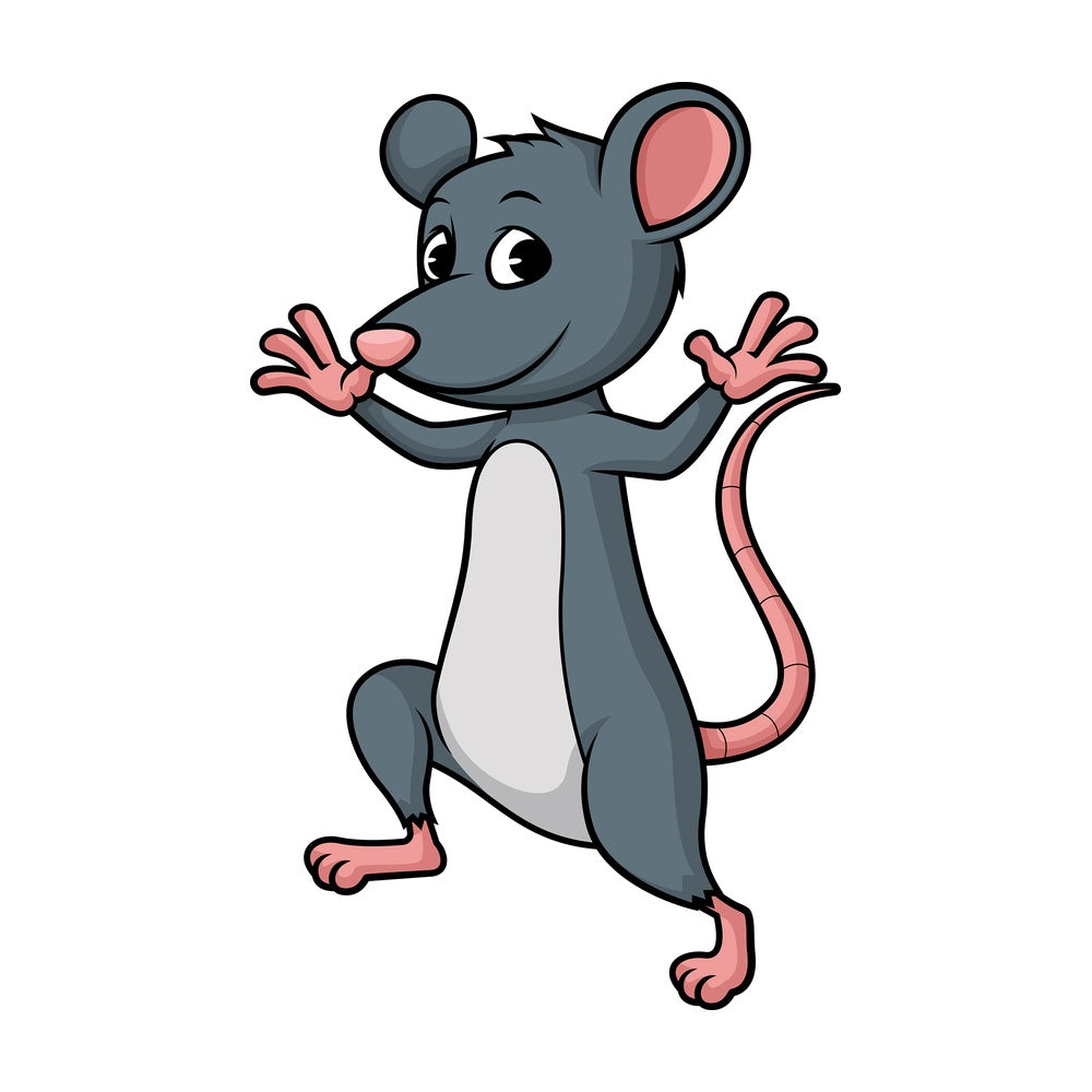 Mouse jumping. PNG - JPG and vector EPS (infinitely scalable).