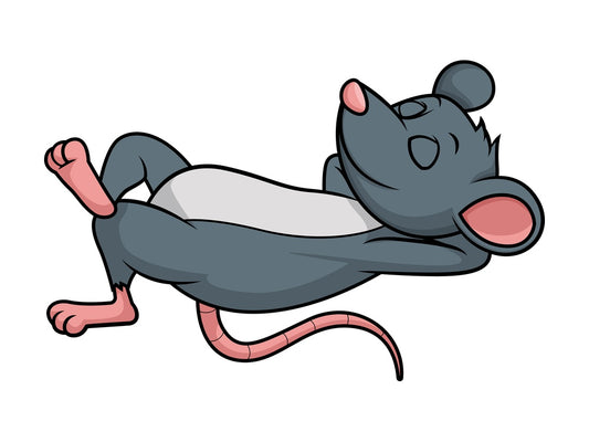 Mouse sleeping. PNG - JPG and vector EPS (infinitely scalable).