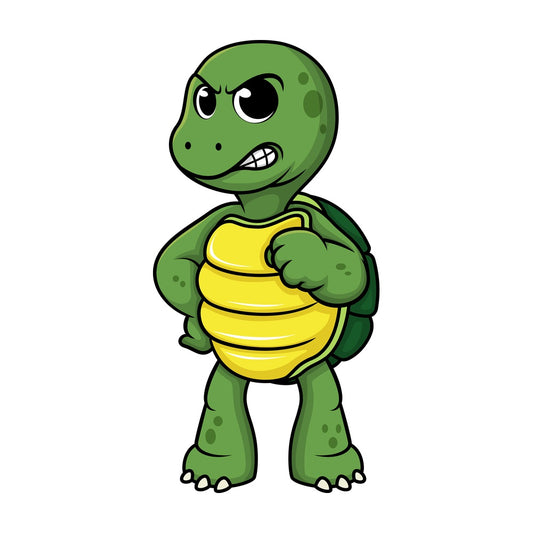 Grumpy turtle. PNG - JPG and vector EPS (infinitely scalable).
