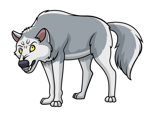Angry wolf. PNG - JPG and vector EPS (infinitely scalable).