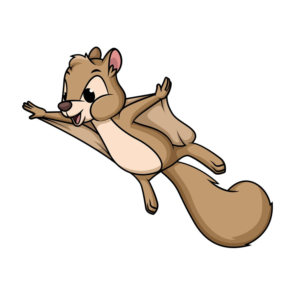 Flying squirrel. PNG - JPG and vector EPS (infinitely scalable).