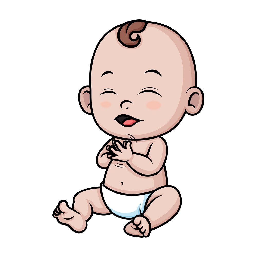 Happy baby. PNG - JPG and vector EPS (infinitely scalable).