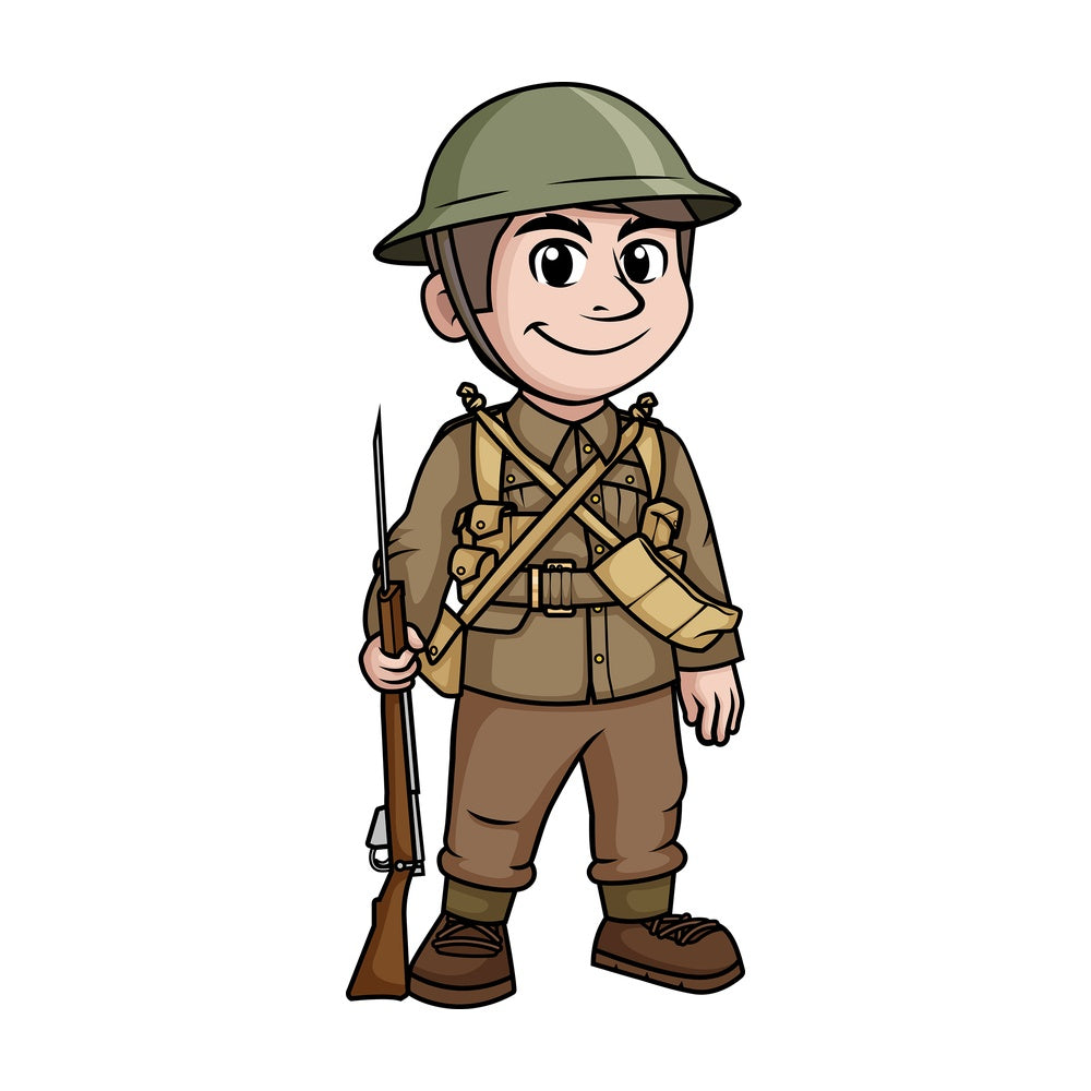 World War 2 British soldier. PNG - JPG and vector EPS (infinitely scalable).