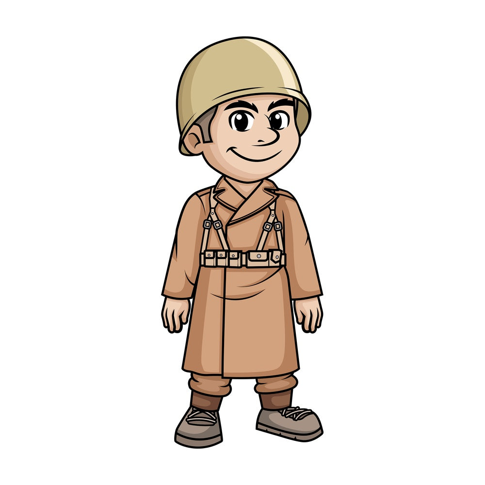 World War 2 French soldier. PNG - JPG and vector EPS (infinitely scalable).