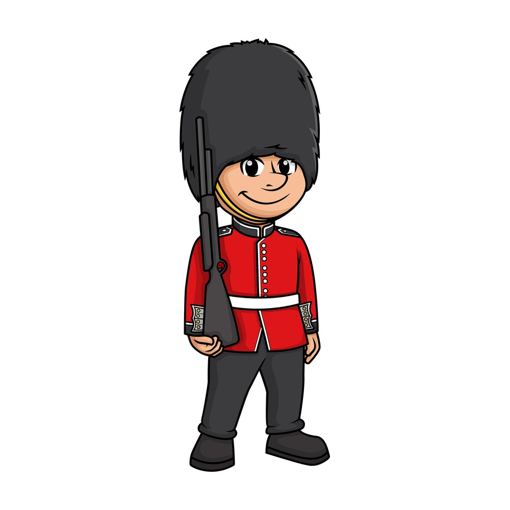 British soldier queen's guard. PNG - JPG and vector EPS (infinitely scalable).