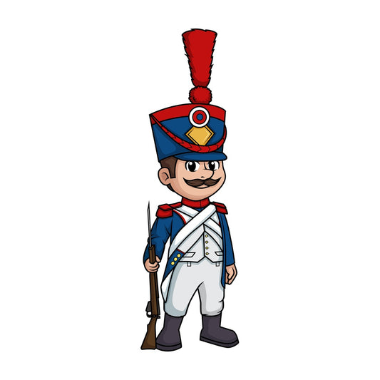 Napoleonic era french soldier. PNG - JPG and vector EPS (infinitely scalable).