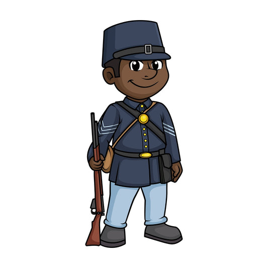 Civil war union army soldier. PNG - JPG and vector EPS (infinitely scalable).