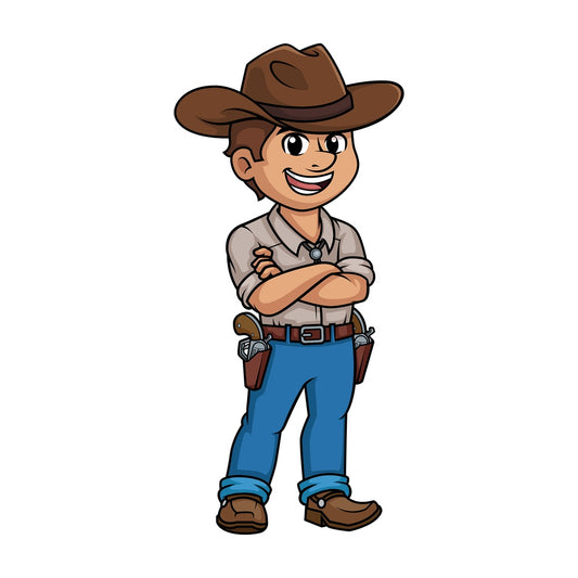 Wild west cowboy. PNG - JPG and vector EPS (infinitely scalable).