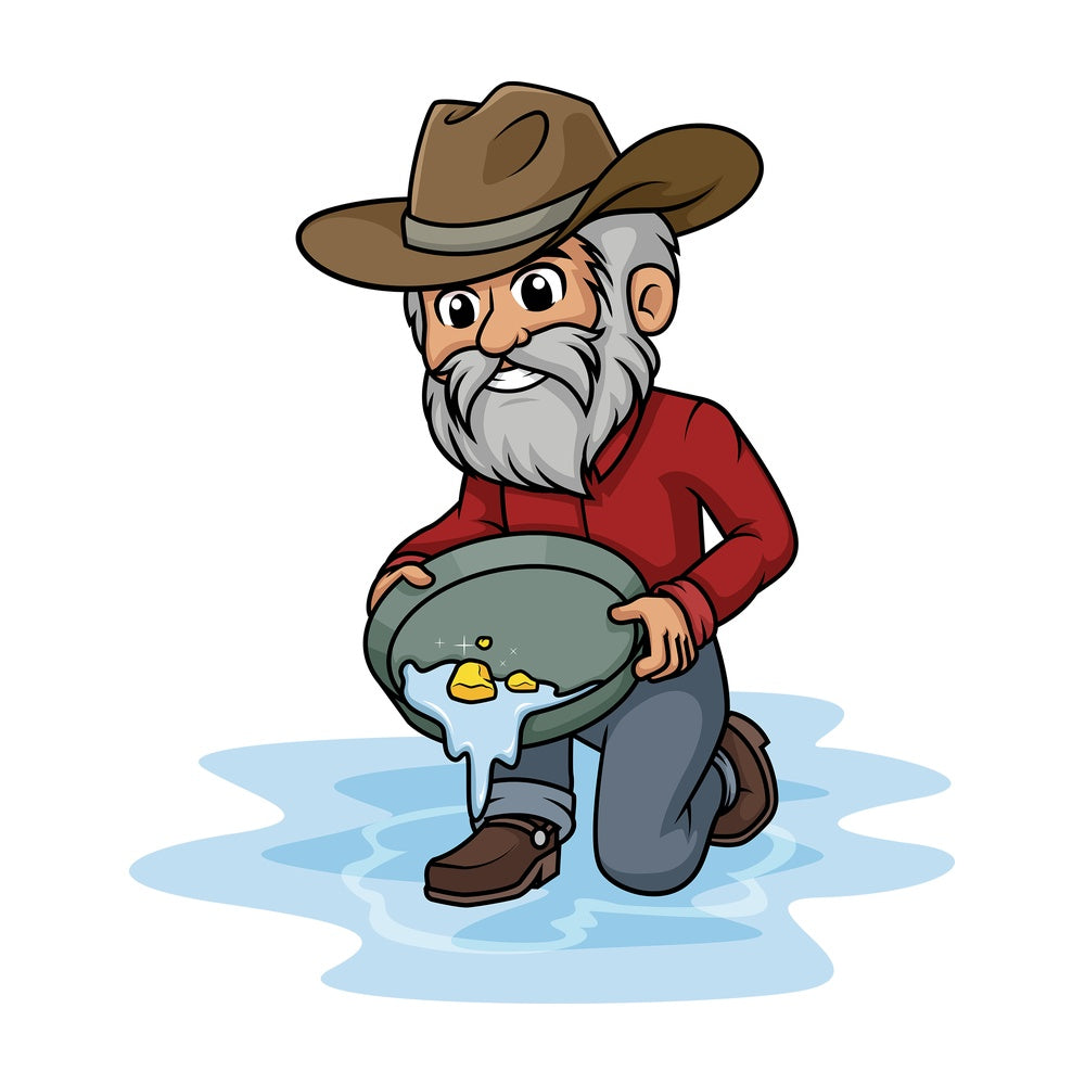 Wild west gold digger. PNG - JPG and vector EPS (infinitely scalable).