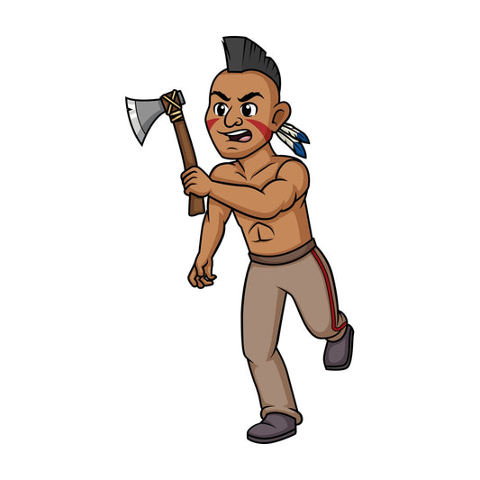 Native american indian warrior. PNG - JPG and vector EPS (infinitely scalable).