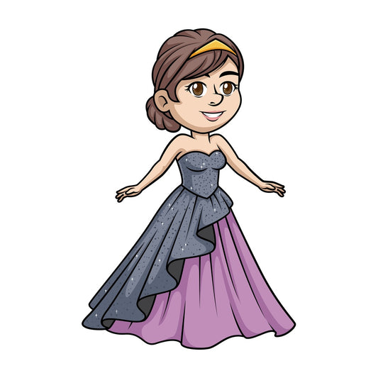 Noble princess. PNG - JPG and vector EPS (infinitely scalable).