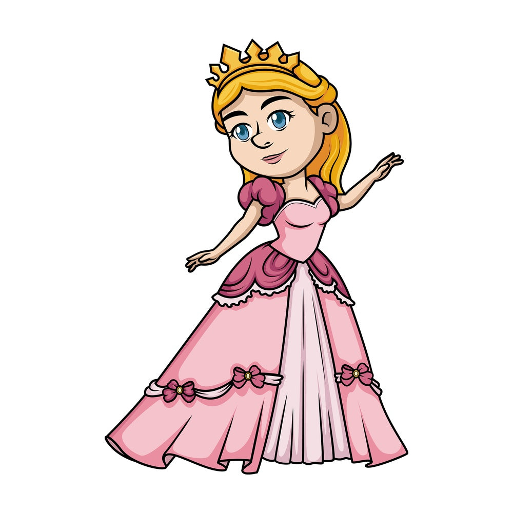 Young princess. PNG - JPG and vector EPS (infinitely scalable).