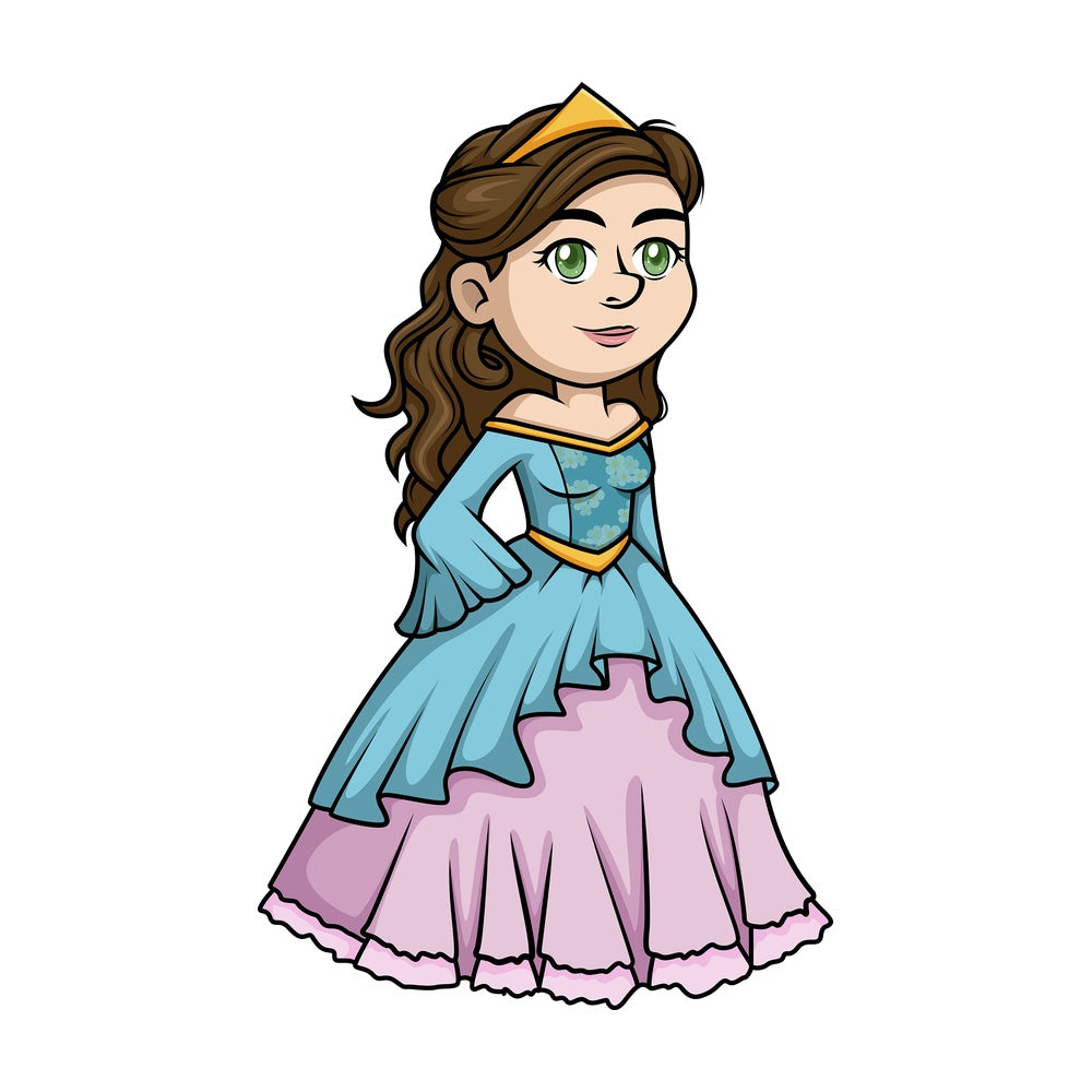 Pretty princess. PNG - JPG and vector EPS (infinitely scalable).