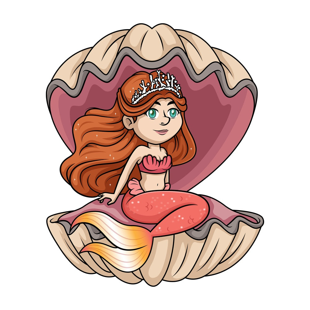 Mermaid princess. PNG - JPG and vector EPS (infinitely scalable).