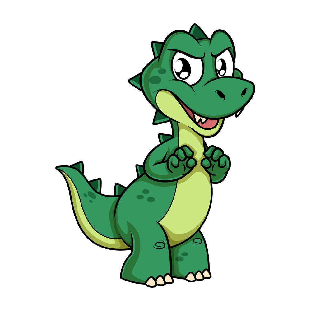 Mean green dinosaur. PNG - JPG and vector EPS (infinitely scalable).