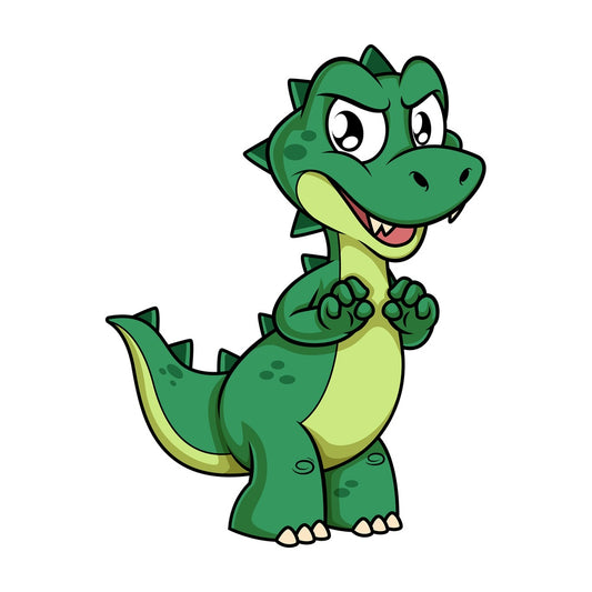 Mean green dinosaur. PNG - JPG and vector EPS (infinitely scalable).