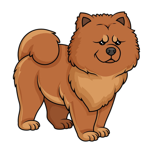 Proud chow chow. PNG - JPG and vector EPS (infinitely scalable).