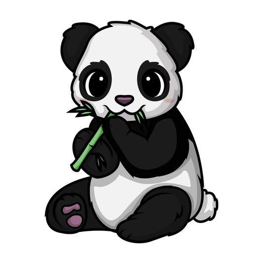 Chibi kawaii panda. PNG - JPG and vector EPS (infinitely scalable).