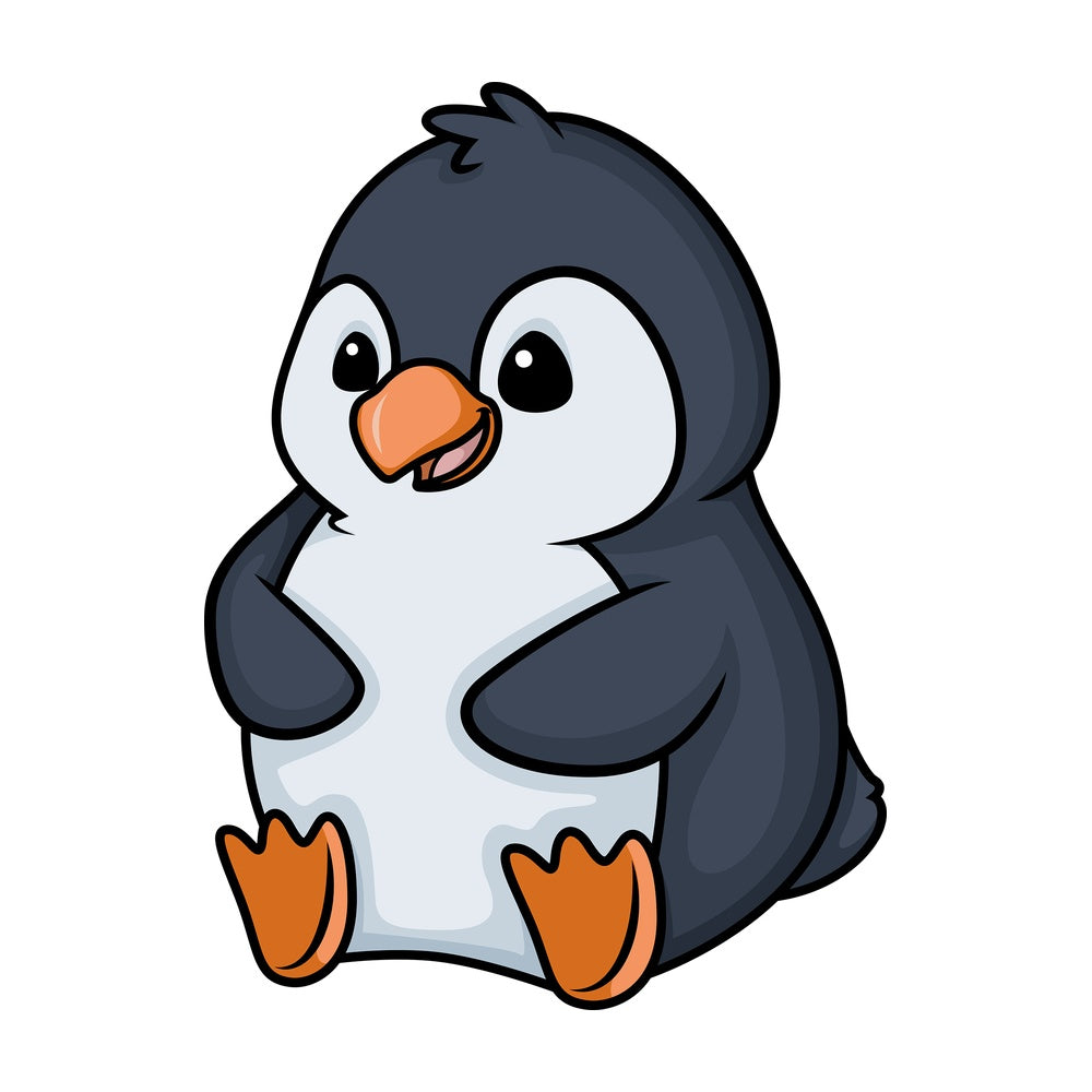 Chibi kawaii penguin. PNG - JPG and vector EPS (infinitely scalable).