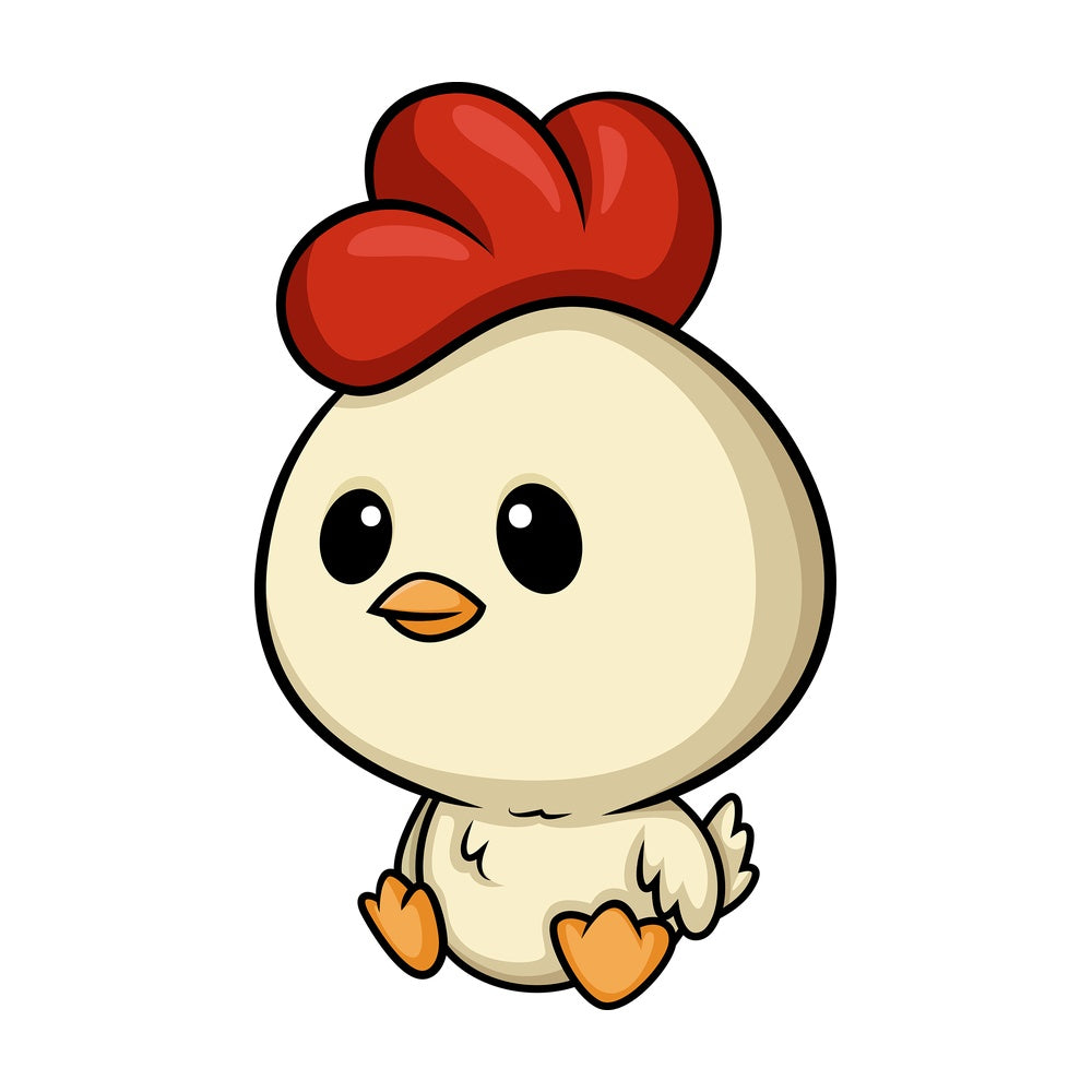Chibi kawaii little chicken. PNG - JPG and vector EPS (infinitely scalable).