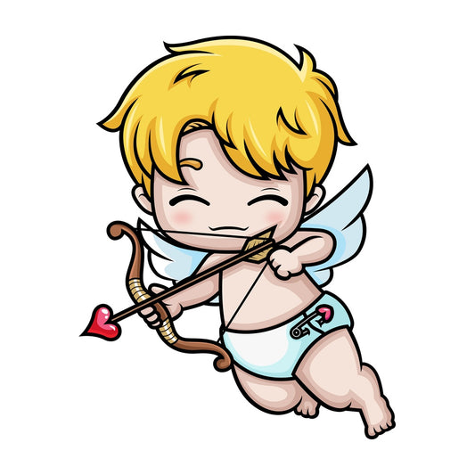 Chibi kawaii cupid. PNG - JPG and vector EPS (infinitely scalable).