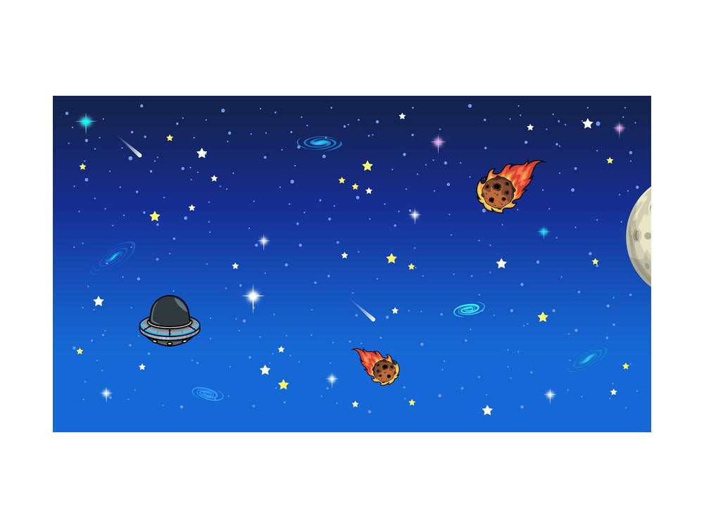 Galaxy space background in 16:9 aspect ratio. PNG - JPG and vector EPS file formats (infinitely scalable).