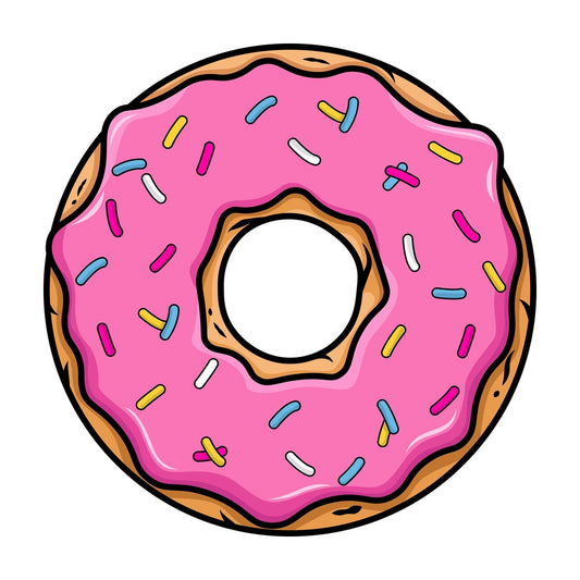 Delicious donut. PNG - JPG and vector EPS file formats (infinitely scalable). Images isolated on transparent background.