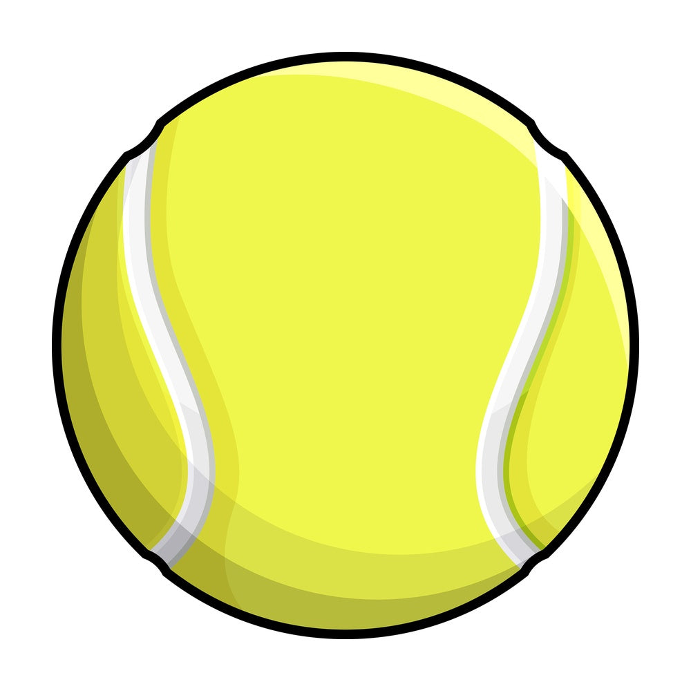 Tennis ball. PNG - JPG and vector EPS file formats (infinitely scalable). Images isolated on transparent background.