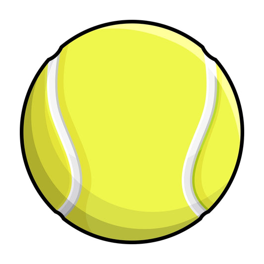 Tennis ball. PNG - JPG and vector EPS file formats (infinitely scalable). Images isolated on transparent background.