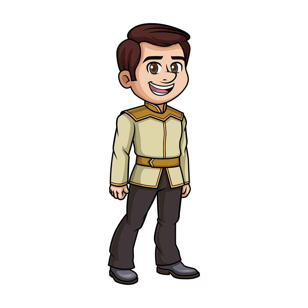 Cute prince. PNG - JPG and vector EPS (infinitely scalable).