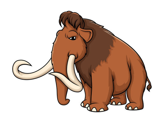 Angry mammoth. PNG - JPG and vector EPS (infinitely scalable).