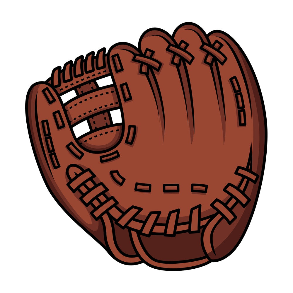Baseball glove. PNG - JPG and vector EPS file formats (infinitely scalable). Image isolated on transparent background.