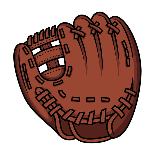 Baseball glove. PNG - JPG and vector EPS file formats (infinitely scalable). Image isolated on transparent background.