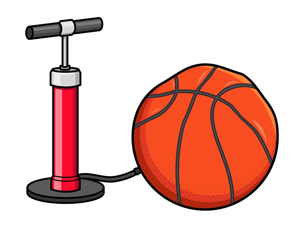 Ball air pump. PNG - JPG and vector EPS file formats (infinitely scalable). Image isolated on transparent background.