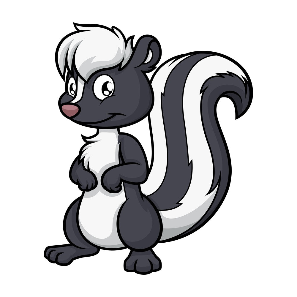 Cute skunk. PNG - JPG and vector EPS (infinitely scalable).
