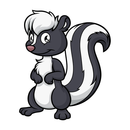 Cute skunk. PNG - JPG and vector EPS (infinitely scalable).