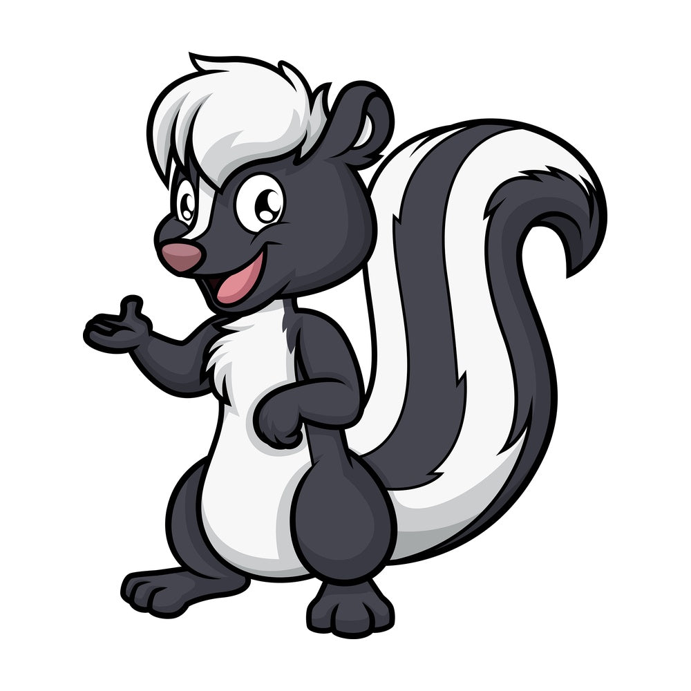 Talking skunk. PNG - JPG and vector EPS (infinitely scalable).
